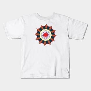 Colorful Flower Design Kids T-Shirt